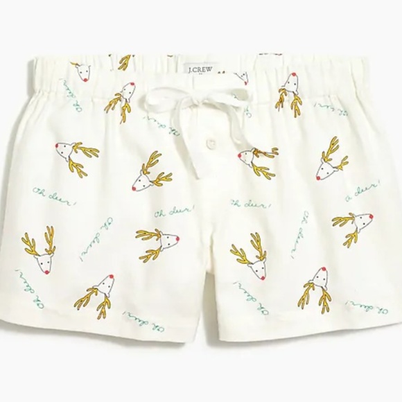 JCREW Oh Deer Sleep Shorts - Picture 1 of 3